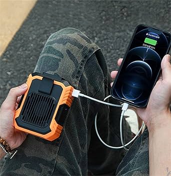 ABANICO PORTATIL POWER BANK PARA CINTURA USB