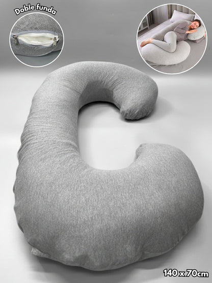 ALMOHADA ENTERA TIPO C 140X70X30 CM